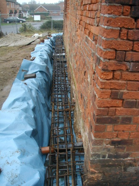 reinforced concrete ground beams
